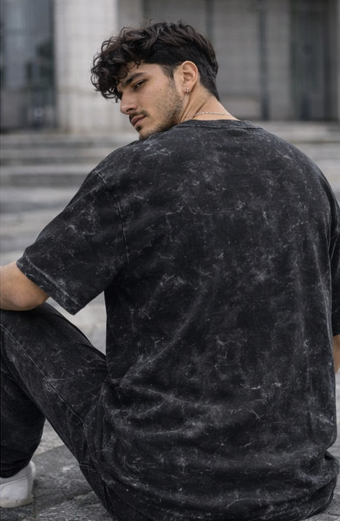 Unisex Acid Washed Oversized Tee