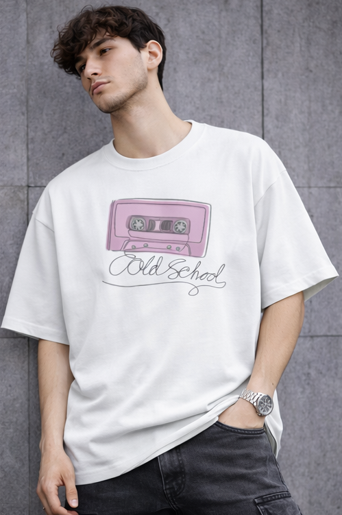 Old School Unisex Oversized Tee