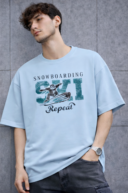 Snowboarding Unisex Oversized Tee